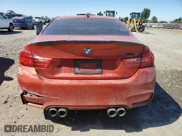 2017 BMW M4 with VIN WBS3R9C5XHK709123, listed as a Copart auction lot 61300524 with 78,129 mi miles and Salvage Title. Bid and sale history available at carsss.com. Image 6.