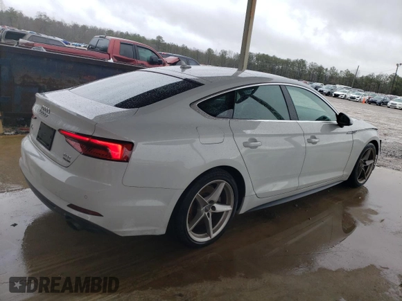 2018 Audi A5 Sportback Premium Plus with VIN WAUENCF57JA010545, listed as a Copart auction lot 42618524 with 72,823 mi miles. Bid and sale history available at carsss.com. Image 3.