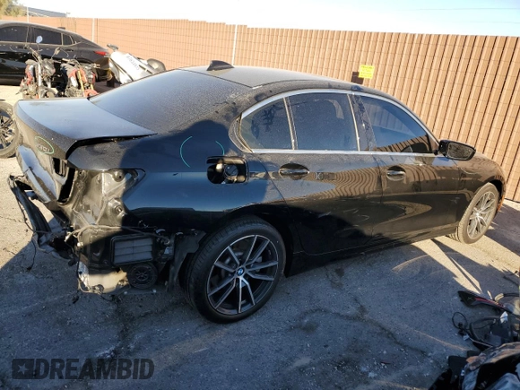 2019 BMW 3 Series 330i with VIN WBA5R1C56KFH13378, listed as a Copart auction lot 89337835 with 31,198 mi miles and Salvage Title. Bid and sale history available at carsss.com. Image 3.
