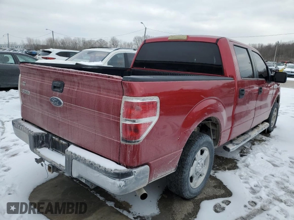 2010 Ford F-150 XL with VIN 1FTEW1C85AFD23115, listed as a Copart auction lot 45932545 with 193,965 mi miles and Salvage Title. Bid and sale history available at carsss.com. Image 3.
