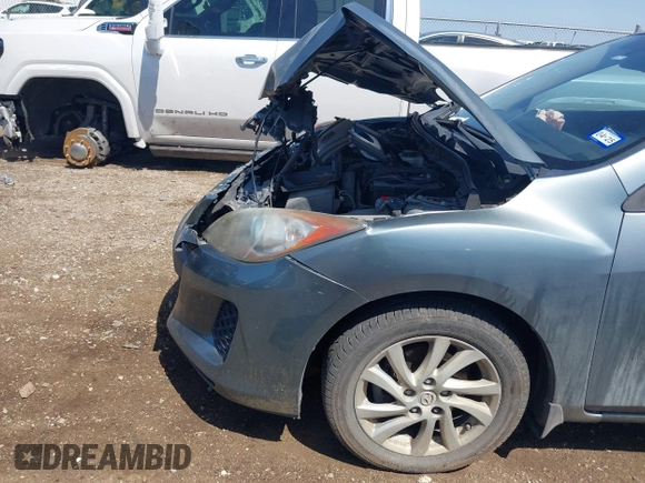 2012 Mazda Mazda3 i Touring with VIN JM1BL1V82C1606614, listed as a IAAI auction lot 41861558 with Not Provided miles. Bid and sale history available at carsss.com. Image 6.