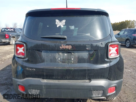 2016 Jeep Renegade Latitude with VIN ZACCJBBT9GPE04223, listed as a IAAI auction lot 41782702 with 82,789 mi miles. Bid and sale history available at carsss.com. Image 16.