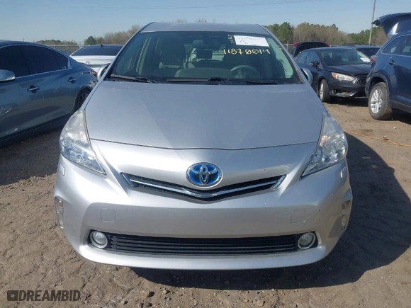 2012 Toyota Prius v Two with VIN JTDZN3EU7C3177010, listed as a IAAI auction lot 41870014 with 79,609 mi miles. Bid and sale history available at carsss.com. Image 6.