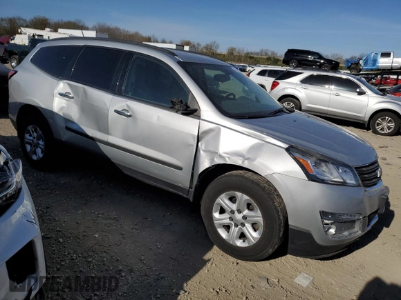 2017 Chevrolet Traverse LS with VIN 1GNKRFEDXHJ148148, listed as a Copart auction lot 54126685 with 203,010 mi miles and Clean Title. Bid and sale history available at carsss.com. Image 4.