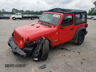 2020 Jeep Wrangler Sport S with VIN 1C4GJXAN4LW342471, listed as a Copart auction lot 58668345 with 77,697 mi miles and Salvage title. Bid and sale history available at DreamBid. Image 1.