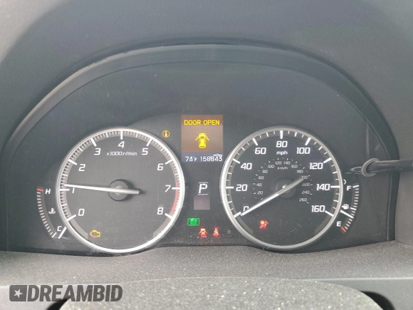 2016 Acura RDX Technology with VIN 5J8TB4H51GL010917, listed as a Copart auction lot 59498185 with 158,843 mi miles and Salvage title. Bid and sale history available at DreamBid. Image 9.