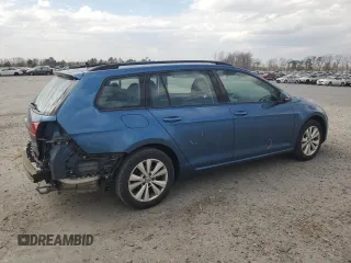 2017 Volkswagen Golf SportWagen S with VIN 3VW017AU0HM536802, listed as a Copart auction lot 49988965 with 51,602 mi miles and Salvage Title. Bid and sale history available at carsss.com. Image 3.