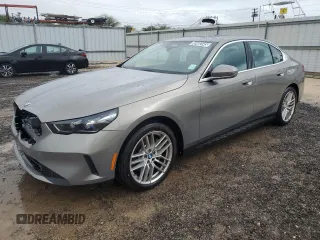 2024 BMW 5 Series 530i with VIN WBA43FJ02RCS33722, listed as a Copart auction lot 43482345 with 8,674 mi miles and Clean Title. Bid and sale history available at carsss.com. Image 1.