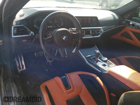 2022 BMW M4 Competition with VIN WBS33AZ06NCH60240, listed as a Copart auction lot 45311753 with 23,396 mi miles. Bid and sale history available at carsss.com. Image 8.