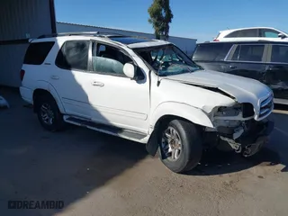 2004 Toyota Sequoia Limited with VIN 5TDZT38AX4S237191, listed as a IAAI auction lot 41279890 with 1 mi miles. Bid and sale history available at carsss.com. Image 1.