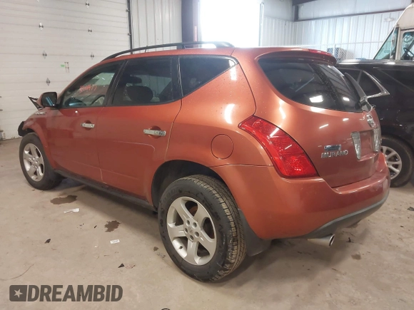 2003 Nissan Murano SL with VIN JN8AZ08W23W233886, listed as a IAAI auction lot 42000477 with 49,230 mi miles and . Bid and sale history available at DreamBid. Image 3.