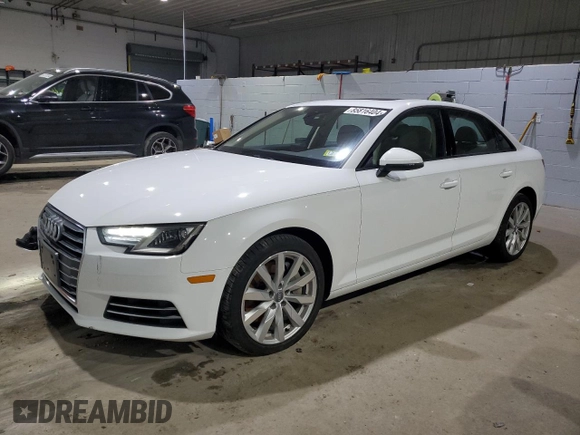 2017 Audi A4 Premium z VIN WAUANAF47HN037242, wystawiony jako Copart lot #85816404 z przebiegiem 84 567 mil mil oraz Szkoda całkowita • Salvage title. Historia ofert i sprzedaży dostępna na DreamBid. Obrazek 1.