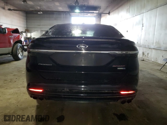 2017 Ford Fusion Sport with VIN 3FA6P0VP8HR199389, listed as a Copart auction lot 49695395 with 95,642 mi miles and Clean Title. Bid and sale history available at carsss.com. Image 6.