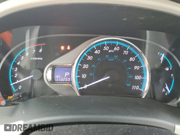 2012 Toyota Sienna XLE AAS with VIN 5TDYK3DCXCS199580, listed as a Copart auction lot 52455405 with 113,259 mi miles and Salvage Title. Bid and sale history available at DreamBid. Image 9.