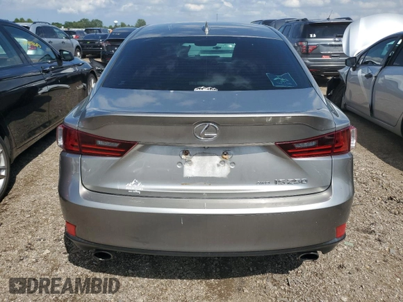 2015 Lexus IS 250 with VIN JTHCF1D26F5017439, listed as a Copart auction lot 62004435 with 99,127 mi miles and Salvage title. Bid and sale history available at DreamBid. Image 6.