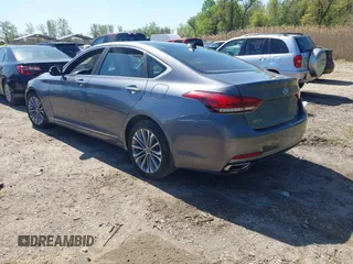 2015 Hyundai Genesis 3.8L with VIN KMHGN4JE5FU095721, listed as a IAAI auction lot 42055501 with 89,517 mi miles. Bid and sale history available at carsss.com. Image 3.