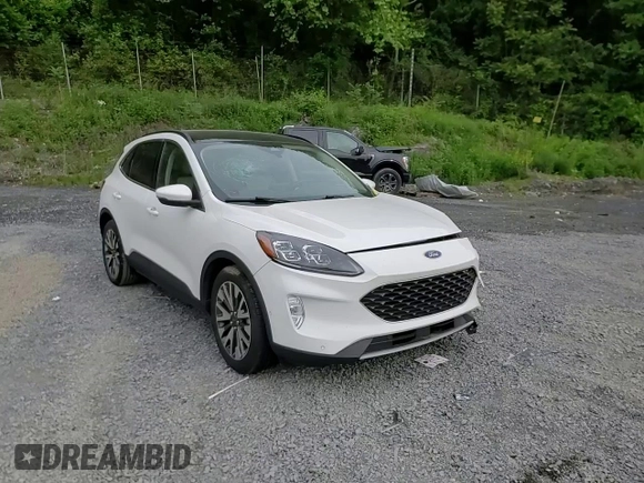 2020 Ford Escape Titanium Hybrid with VIN 1FMCU0DZ6LUA47407, listed as a Copart auction lot 58292665 with 51,920 mi miles and Non repairable. Bid and sale history available at DreamBid. Image 14.