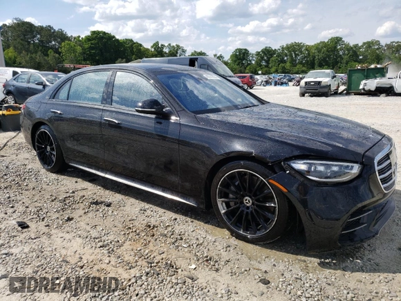 2023 Mercedes-Benz S-Class S 580e with VIN W1K6G6KB4PA201921, listed as a Copart auction lot 46741854 with 9,083 mi miles. Bid and sale history available at carsss.com. Image 4.