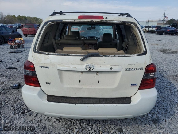 2006 Toyota Highlander w/3rd Row with VIN JTEDP21A960107567, listed as a Copart auction lot 46949545 with 278,185 mi miles and Salvage Title. Bid and sale history available at carsss.com. Image 6.