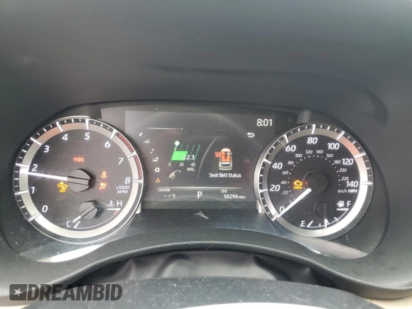 2023 Toyota Highlander L with VIN 5TDKDRAH8PS023507, listed as a Copart auction lot 58684065 with 50,294 mi miles and Salvage title. Bid and sale history available at DreamBid. Image 9.