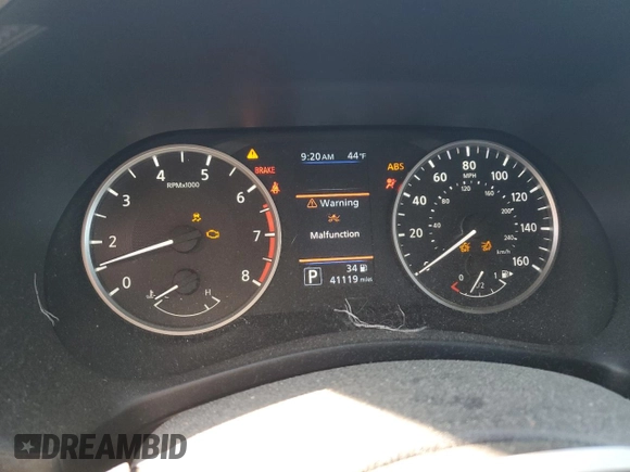 2021 Nissan Sentra S with VIN 3N1AB8BV7MY323093, listed as a Copart auction lot 50192145 with 41,119 mi miles and Salvage Title. Bid and sale history available at DreamBid. Image 9.