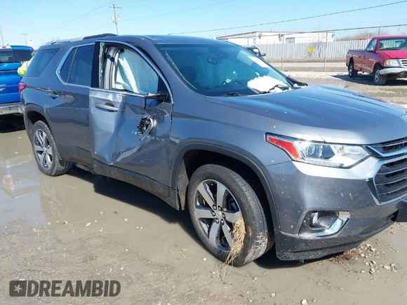2018 Chevrolet Traverse LT Leather with VIN 1GNEVHKW3JJ263271, listed as a IAAI auction lot 41879774 with 108,843 mi miles. Bid and sale history available at carsss.com. Image 1.
