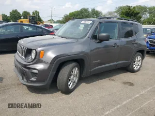 2021 Jeep Renegade Jeepster with VIN ZACNJCAB9MPM63630, listed as a Copart auction lot 59599955 with 73,014 mi miles and Salvage title. Bid and sale history available at DreamBid. Image 1.