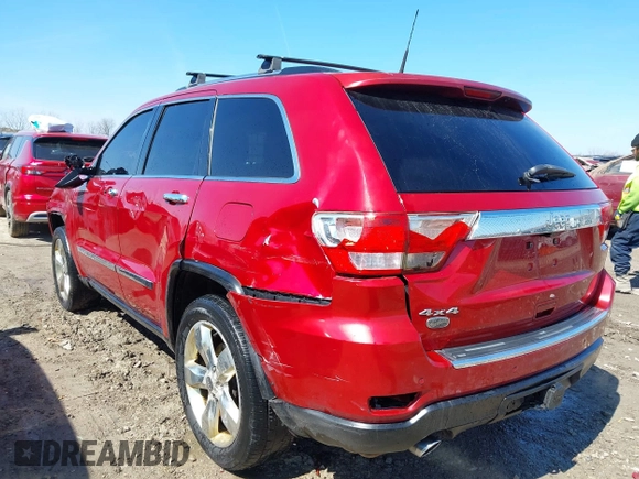 2011 Jeep Grand Cherokee Overland with VIN 1J4RR6GT7BC551649, listed as a IAAI auction lot 41897267 with 82,034 mi miles and . Bid and sale history available at DreamBid. Image 3.