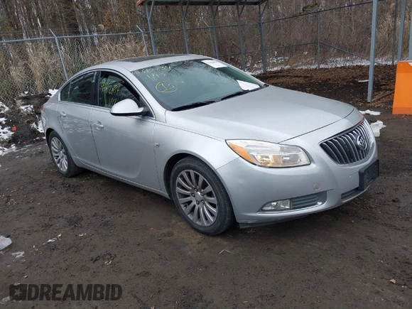 2011 Buick Regal CXL RL2 with VIN W04GP5EC4B1008636, listed as a IAAI auction lot 41362854 with 93,109 mi miles. Bid and sale history available at carsss.com. Image 1.