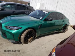 2021 BMW M3 Competition z VIN WBS33AY02MFL25551, wystawiony jako Copart lot #47571513 z przebiegiem Nie podano mil oraz . Historia ofert i sprzedaży dostępna na DreamBid. Obrazek 1.