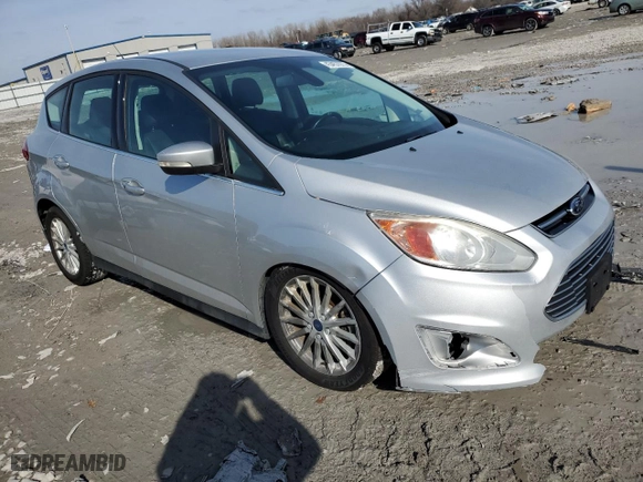 2013 Ford C-Max Energi SEL with VIN 1FADP5CU1DL552609, listed as a Copart auction lot 43457675 with 154,329 mi miles and Salvage Title. Bid and sale history available at carsss.com. Image 4.