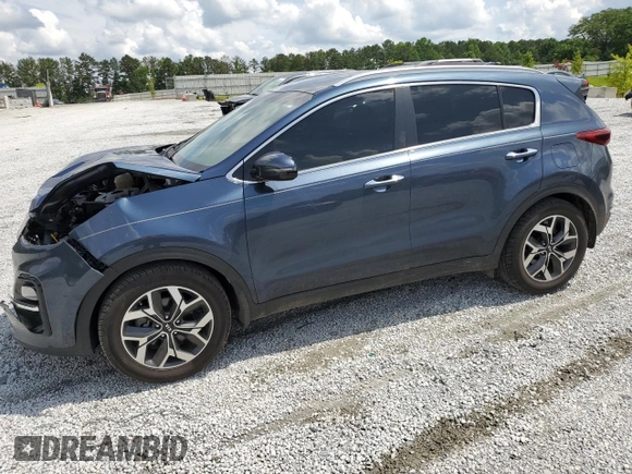 2021 Kia Sportage EX with VIN KNDPN3AC1M7891004, listed as a Copart auction lot 60195965 with 68,723 mi miles and Salvage title. Bid and sale history available at DreamBid. Image 1.