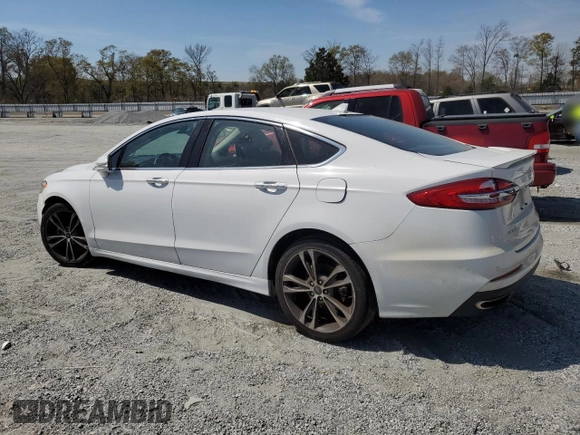 2020 Ford Fusion Titanium with VIN 3FA6P0K9XLR204414, listed as a Copart auction lot 51133515 with 123,564 mi miles and Clean title. Bid and sale history available at DreamBid. Image 2.