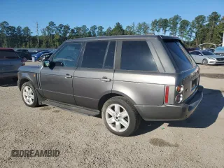 2005 Land Rover Range Rover with VIN SALMF11455A197801, listed as a Copart auction lot 75742914 with 157,851 mi miles and Salvage title. Bid and sale history available at DreamBid. Image 2.