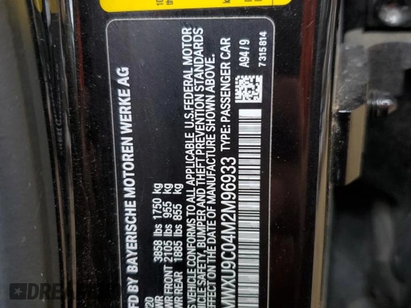 2021 MINI Hardtop 4 Door Cooper S с VIN WMWXU9C04M2M96933, выставлен на аукционе Copart как лот 80886524 с пробегом 60 746 миль миль и Списание • Salvage title. История ставок и продаж доступна на DreamBid. Изображение 12.