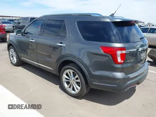 2018 Ford Explorer Limited with VIN 1FM5K8F83JGB56856, listed as a IAAI auction lot 42085347 with 80,454 mi miles and . Bid and sale history available at DreamBid. Image 3.