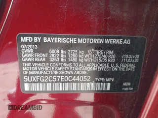 2014 BMW X6 xDrive35i z VIN 5UXFG2C57E0C44052, wystawiony jako IAAI lot #40231766 z przebiegiem 131 573 mil mil oraz . Historia ofert i sprzedaży dostępna na DreamBid. Obrazek 9.