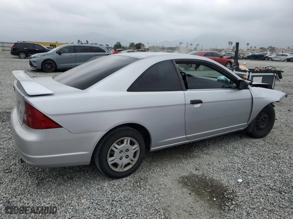 2001 Honda Civic LX with VIN 1HGEM215X1L107767, listed as a Copart auction lot 53403005 with 212,274 mi miles and Salvage Title. Bid and sale history available at carsss.com. Image 3.