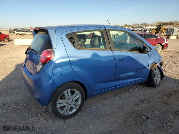 2014 Chevrolet Spark LS with VIN KL8CB6S99EC414348, listed as a Copart auction lot 49711245 with 140,044 mi miles and Salvage Title. Bid and sale history available at carsss.com. Image 3.