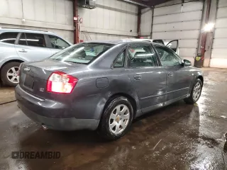 2003 Audi A4 1.8T with VIN WAULC68E53A264026, listed as a Copart auction lot 87417384 with 108,706 mi miles and Salvage Title. Bid and sale history available at carsss.com. Image 3.