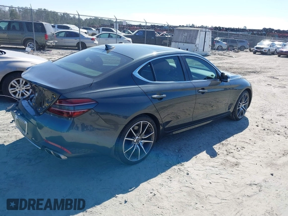 2022 Genesis G70 2.0T z VIN KMTG34TA0NU089099, wystawiony jako IAAI lot #41708106 z przebiegiem 35 550 mil mil oraz . Historia ofert i sprzedaży dostępna na DreamBid. Obrazek 4.
