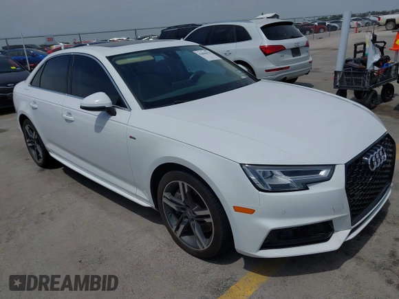 2017 Audi A4 Premium Plus z VIN WAUENAF45HN024586, wystawiony jako IAAI lot #42065676 z przebiegiem 106 709 mil mil oraz . Historia ofert i sprzedaży dostępna na DreamBid. Obrazek 1.