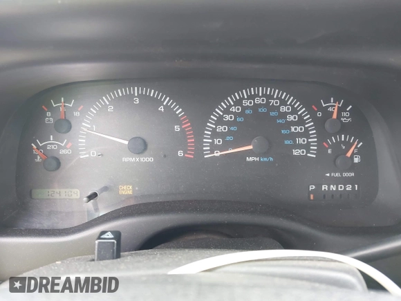 1997 Dodge Dakota with VIN 1B7GG23X1VS211394, listed as a IAAI auction lot 41723088 with 124,104 mi miles. Bid and sale history available at carsss.com. Image 7.