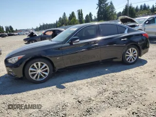 2014 Infiniti Q50 Premium with VIN JN1BV7AP7EM673904, listed as a Copart auction lot 63665865 with 88,544 mi miles and Clean title. Bid and sale history available at DreamBid. Image 1.