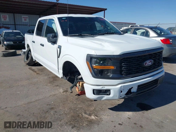 2024 Ford F-150 STX with VIN 1FTEW2K58RKE94988, listed as a IAAI auction lot 41242838 with 4,479 mi miles and . Bid and sale history available at carsss.com. Image 6.