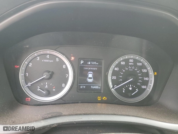 2018 Hyundai Sonata SE with VIN 5NPE24AF8JH644862, listed as a Copart auction lot 45748445 with 96,488 mi miles and Salvage Title. Bid and sale history available at carsss.com. Image 9.