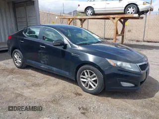 2013 Kia Optima LX with VIN 5XXGM4A73DG178060, listed as a IAAI auction lot 41947589 with 127,632 mi miles. Bid and sale history available at carsss.com. Image 1.