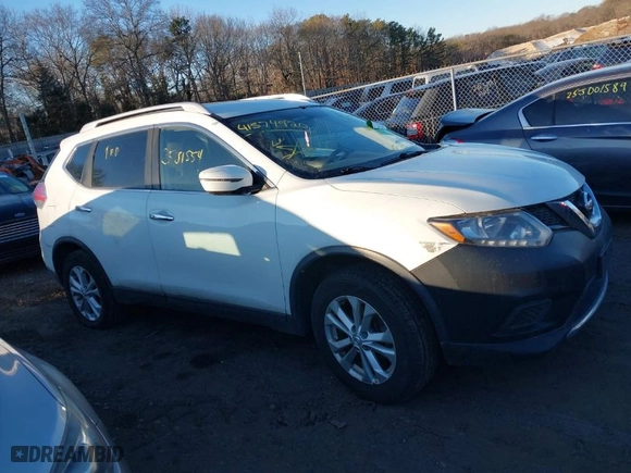 2016 Nissan Rogue SV with VIN KNMAT2MV2GP707020, listed as a IAAI auction lot 41574920 with 999,999 mi miles. Bid and sale history available at carsss.com. Image 12.