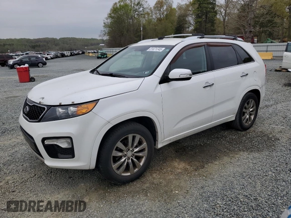 2013 Kia Sorento SX with VIN 5XYKW4A23DG407762, listed as a Copart auction lot 51471745 with 152,048 mi miles and Salvage Title. Bid and sale history available at carsss.com. Image 1.