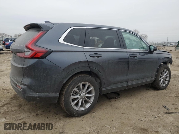2025 Honda CR-V EX-L with VIN 7FARS4H75SE008095, listed as a Copart auction lot 42639555 with 9,309 mi miles and Salvage Title. Bid and sale history available at DreamBid. Image 3.
